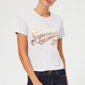 Superdry Women's Foil Airtex Boxy T-Shirt - Ice Marl