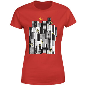 The Incredibles 2 Skyline Women's T-Shirt - Red