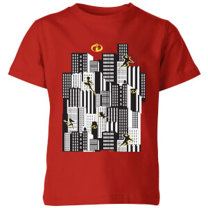 The Incredibles 2 Skyline Kids' T-Shirt - Red