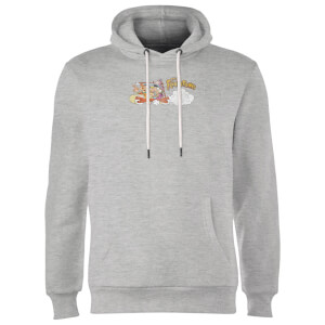 The Flintstones Family Car Distressed Hoodie - Grey