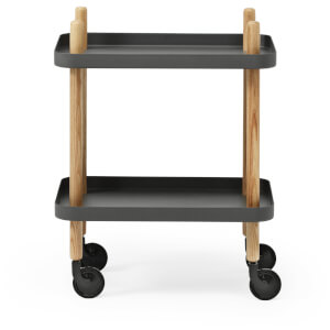 Normann Copenhagen Block Table Trolley - Dark Grey
