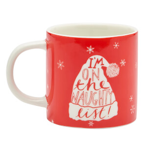 Joules Single Porcelain Mug - Naughty List