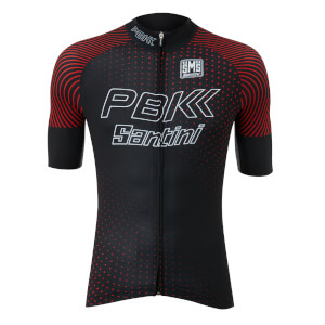 PBK Santini 19 Rider Race Jersey - Black/Red