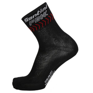 PBK Santini 19 High Profile Cool Max Socks - Black/Red
