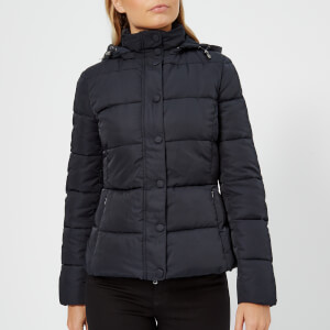 Emporio Armani Women's Short Hooded Puffa Jacket - Navy