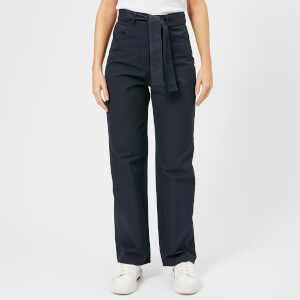 Maison Kitsuné Women's Canvas Sun Wide Leg Pants - Anthracite