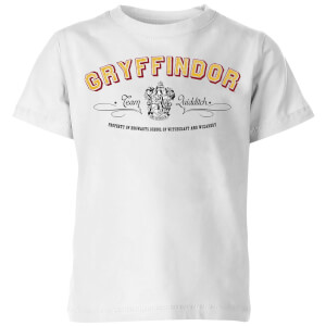 Harry Potter Gryffindor Team Quidditch Kids' T-Shirt - White
