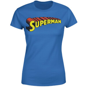 Camiseta DC Comics Superman Logo Telescópico - Mujer - Azul