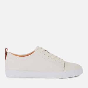 Clarks Women's Glove Echo Leather Low Top Trainers - White