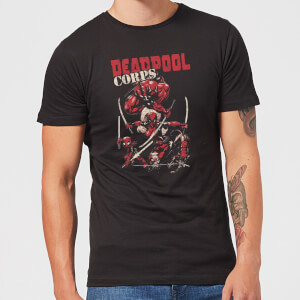 Marvel Deadpool Family Corps Men's T-Shirt - Black