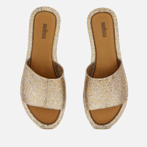 Melissa Women's Soul Slide Sandals - Gold Glitter