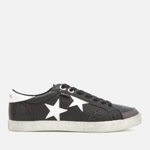 Superdry Women's Super Sleek Logo Lo Trainers - Black/Optic Star