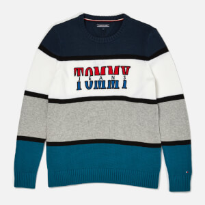 Tommy Hilfiger Boy's Retro Colorblock Sweatshirt - Blue Sapphire/Multi