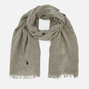 Polo Ralph Lauren Men's Wool Scarf - Black/Cream