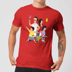 Bobs Burgers Family Pose T-shirt - Rood