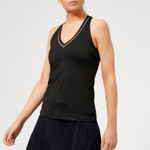 Monreal London Women's Essential V Neck Tank Top - White/Black