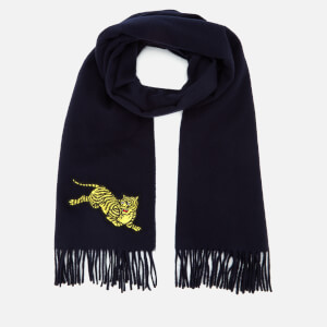 KENZO Men's Jumping Tiger Scarf - Navy Blue