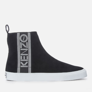KENZO Men's Kapri Suede High Top Trainers - Black