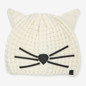 Karl Lagerfeld Women's Choupette Beanie - Cream