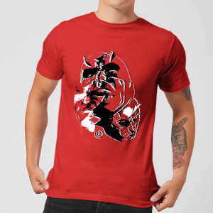 Marvel Knights Daredevil Layered Faces Men's T-Shirt - Red