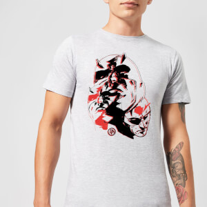 T-Shirt Homme Daredevil Plusieurs Visages - Marvel Knights - Gris