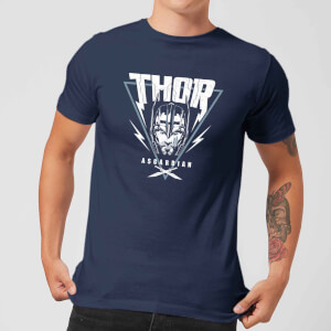 T-Shirt Homme Marvel - Thor Ragnarok - Triangle Asgardien - Bleu Marine