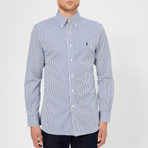 Polo Ralph Lauren Men's Formal Stripe Twill Shirt - Azure/White