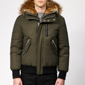 Mackage Men's Dixon Down Bomber Jacket - Army Natural