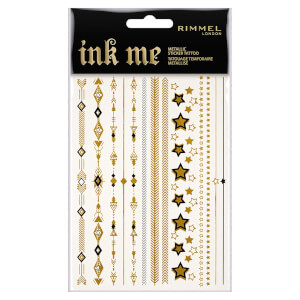 Rimmel Ink Me Metallic Sticker Tattoo Sheets 2-Piece 15 g