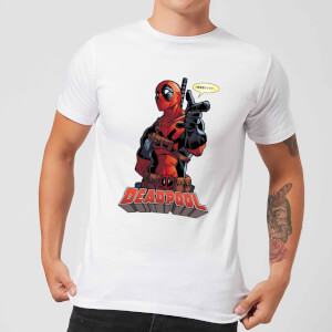 T-Shirt Homme Deadpool Hey You Marvel - Blanc