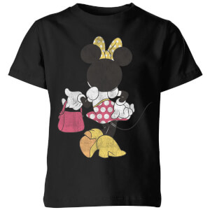 Disney Minnie Mouse Back Pose Kids' T-Shirt - Black