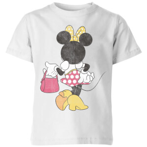 Disney Minnie Mouse Rug Pose Kinder T-Shirt - Wit