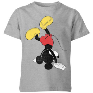 T-Shirt Enfant Disney Mickey Mouse sur les Mains - Gris
