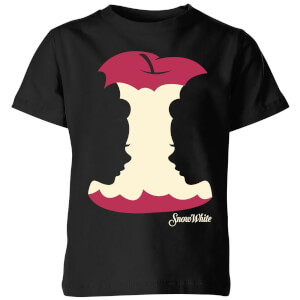 T-Shirt Enfant Disney Silhouette Princesse Blanche- Neige et Pomme Blanche-Neige - Noir