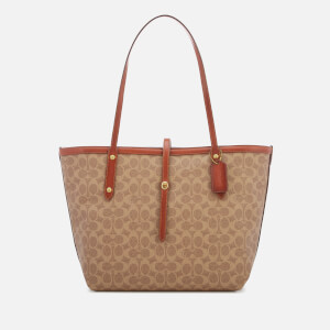 Coach Women's Coated Canvas Signature Market Tote Bag - Tan Rust