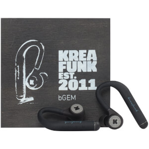Kreafunk bGEM Bluetooth Wireless In-Ear Headphones - Black Edition