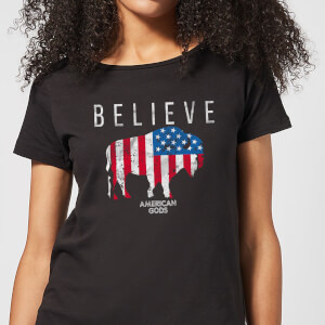 American Gods Believe In Bull Women's T-Shirt - Black