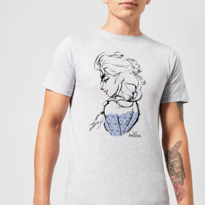 Frozen Elsa Sketch Men's T-Shirt - Grey