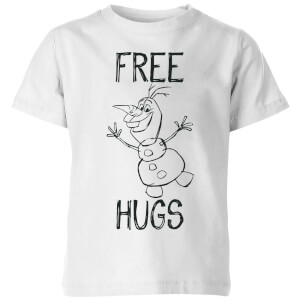 T-Shirt Enfant La Reine des Neiges - Olaf Free Hugs - Blanc