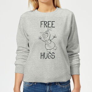 Disney Frozen Olaf Free Hugs Women's Sweatshirt - Grey