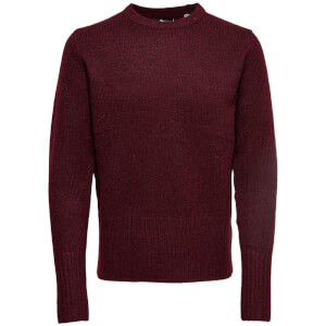 Only & Sons Men's Patrick Premium Jumper - Cabernet