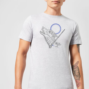 T-Shirt Homme Dessin au Trait Loup-Garou - Harry Potter - Gris