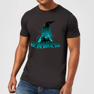 Harry Potter Hogwarts Silhouette Men's T-Shirt - Black