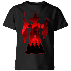 T-Shirt Enfant Silhouette de Minerva McGonagall - Harry Potter - Noir
