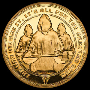 Pièce de Monnaie de Collection Hot Fuzz "For The Greater Good" - Édition Limitée Or (1000 exemplaires)