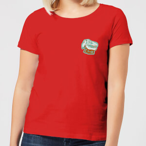 Natural History Museum T-Rex Badge Women's T-Shirt - Red