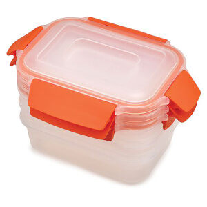 Joseph Joseph Nest Lock 3-Piece Food Storage Containers - Orange