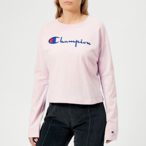 Champion Women's Crew Neck Crop Top - Lilac