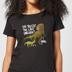 Dinosaur Unicorn Women's T-Shirt - Black