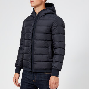 Herno Men's Hooded Down Short Jacket - Navy